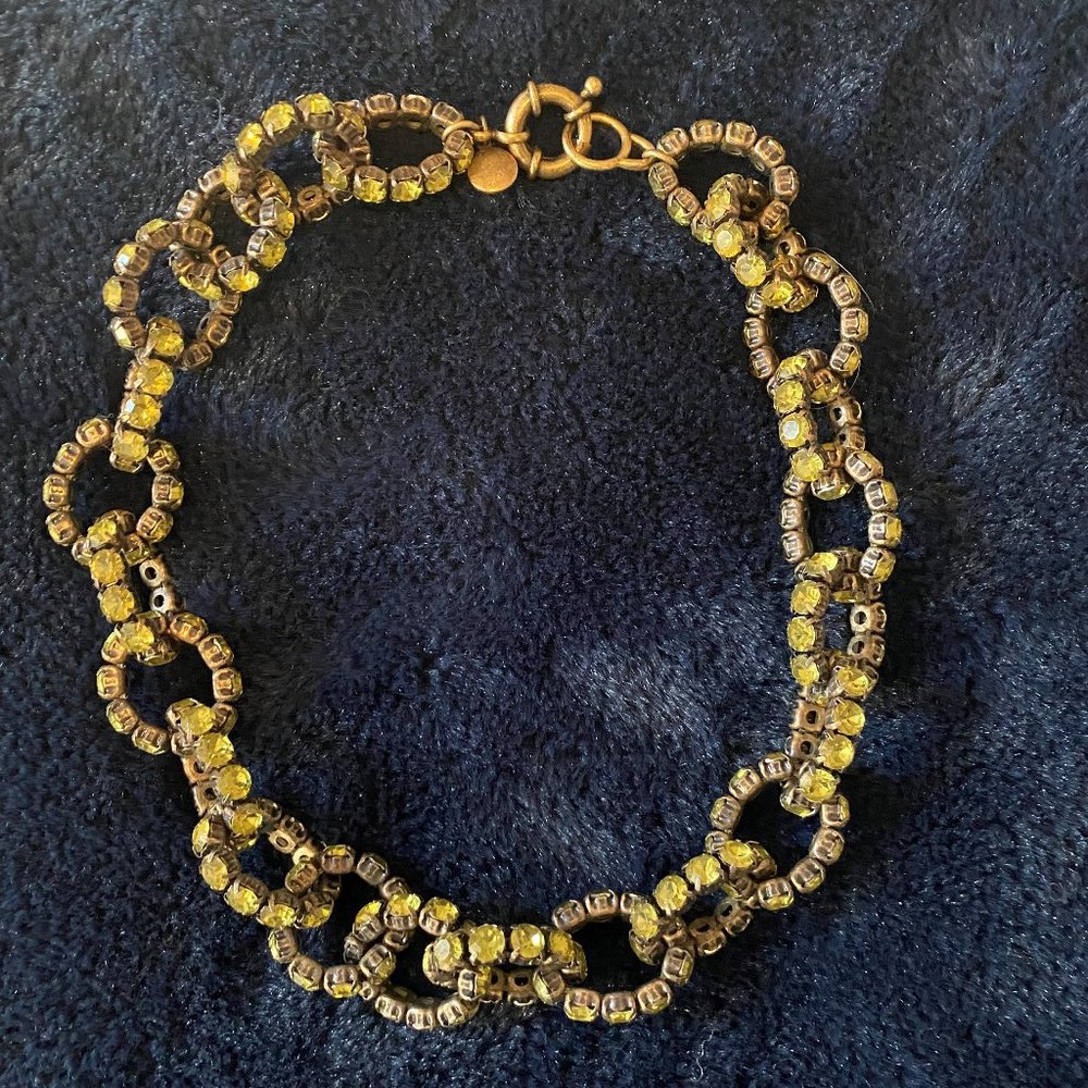Green J. Crew Link Necklace